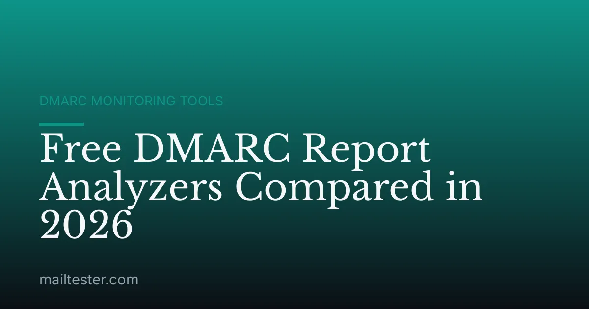 Free DMARC Report Analyzers Compared in 2026