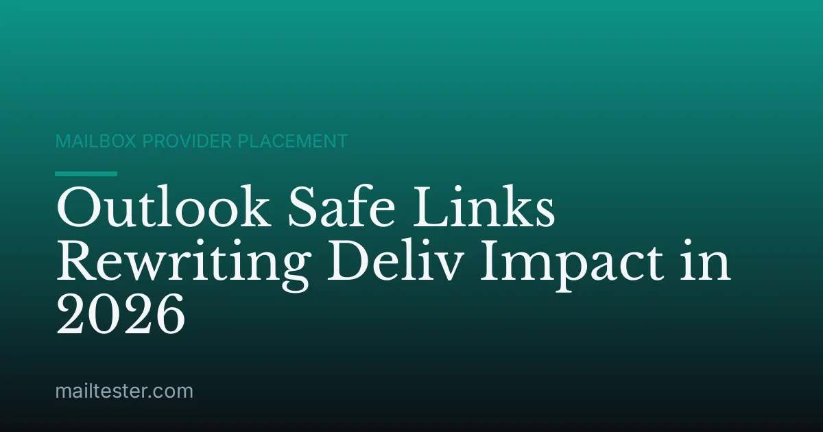 Outlook Safe Links Rewriting Deliv Impact in 2026