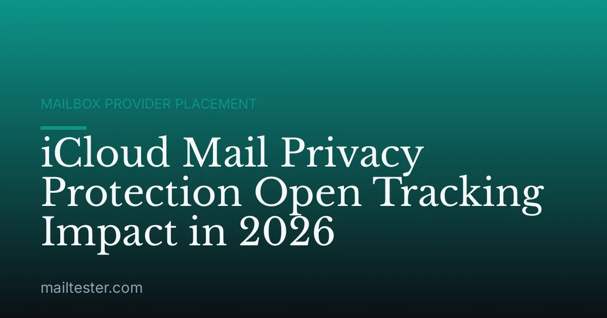 iCloud Mail Privacy Protection Open Tracking Impact in 2026