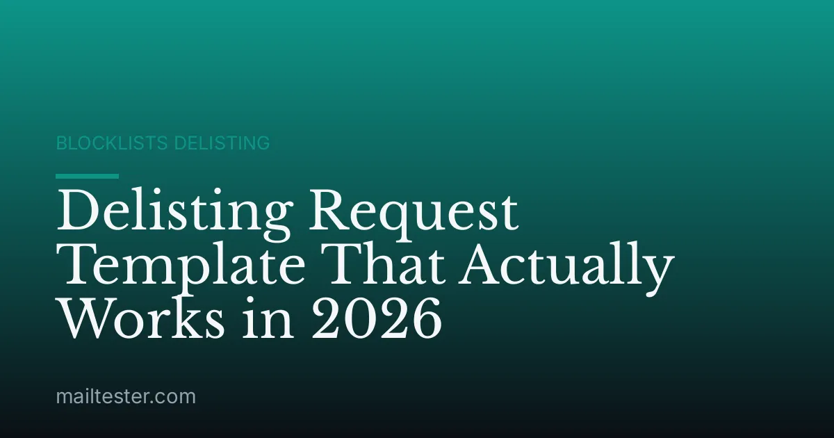 Delisting Request Template That Actually Works in 2026