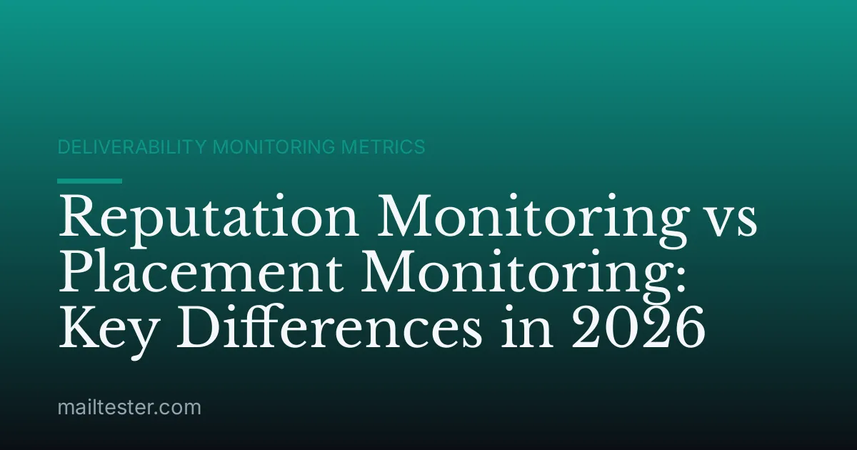 Reputation Monitoring vs Placement Monitoring: Key Differences in 2026
