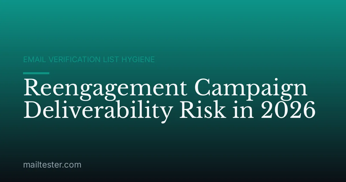 Reengagement Campaign Deliverability Risk in 2026