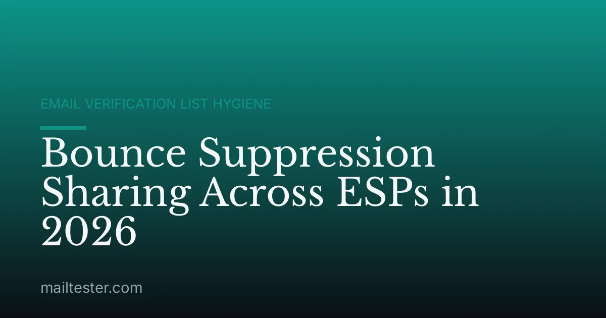 Bounce Suppression Sharing Across ESPs in 2026