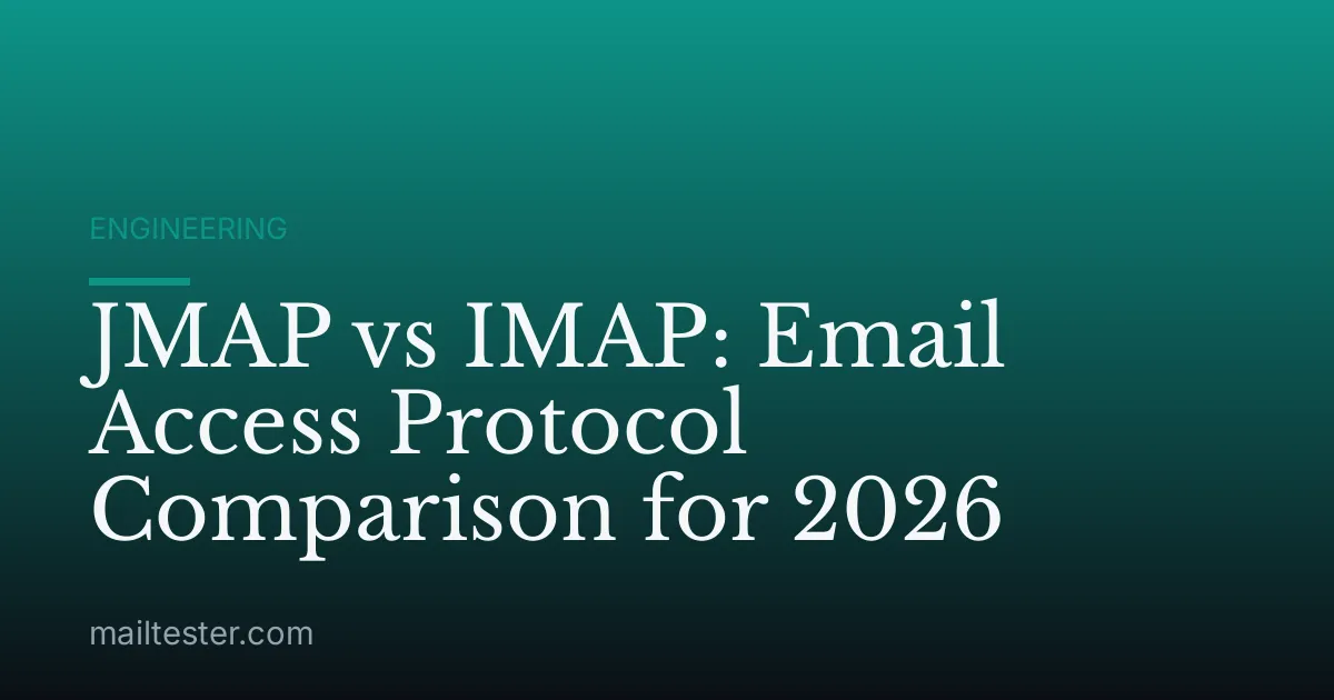 JMAP vs IMAP: Email Access Protocol Comparison for 2026