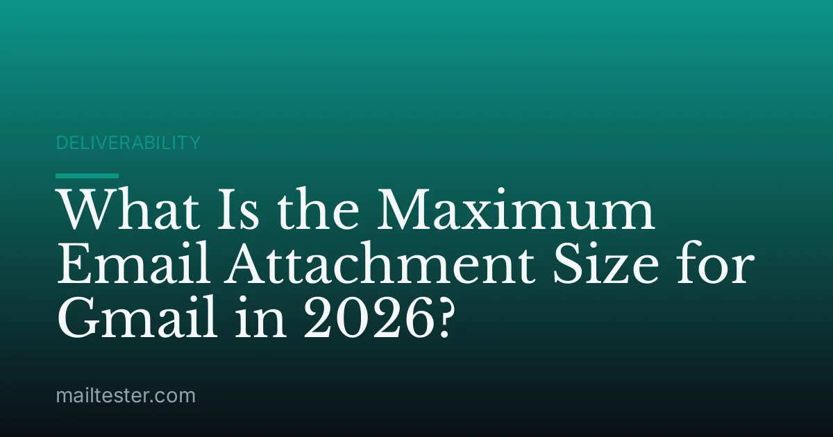 What Is the Maximum Email Attachment Size for Gmail in 2026?