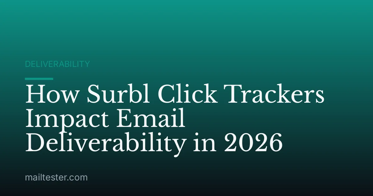 How Surbl Click Trackers Impact Email Deliverability in 2026