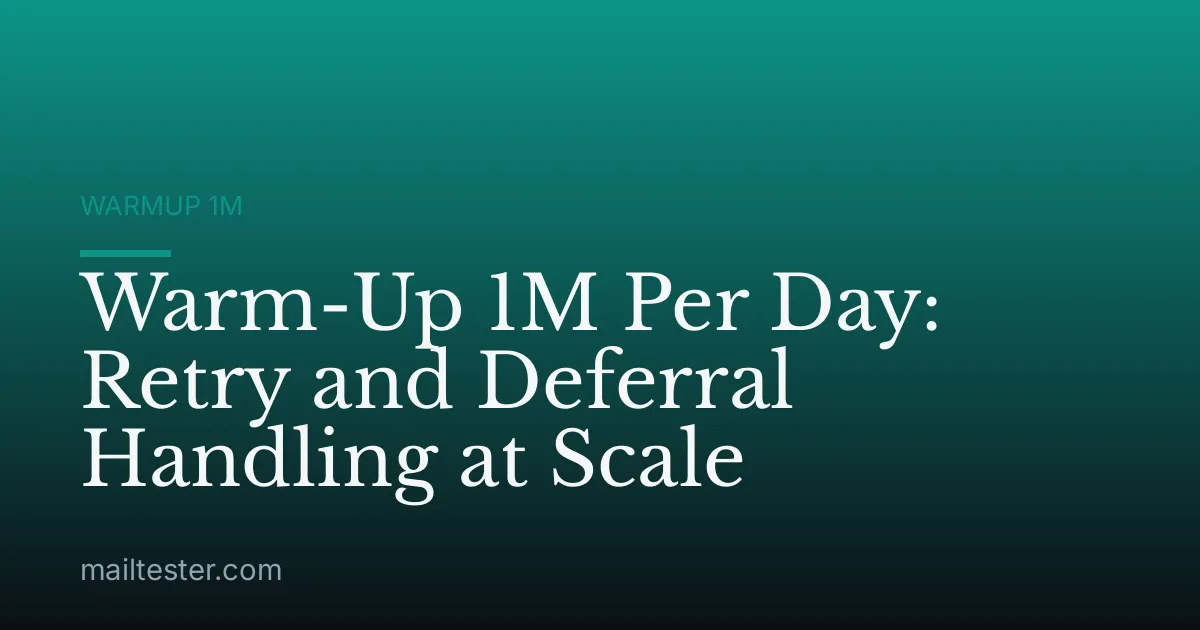 Warm-Up 1M Per Day: Retry and Deferral Handling at Scale