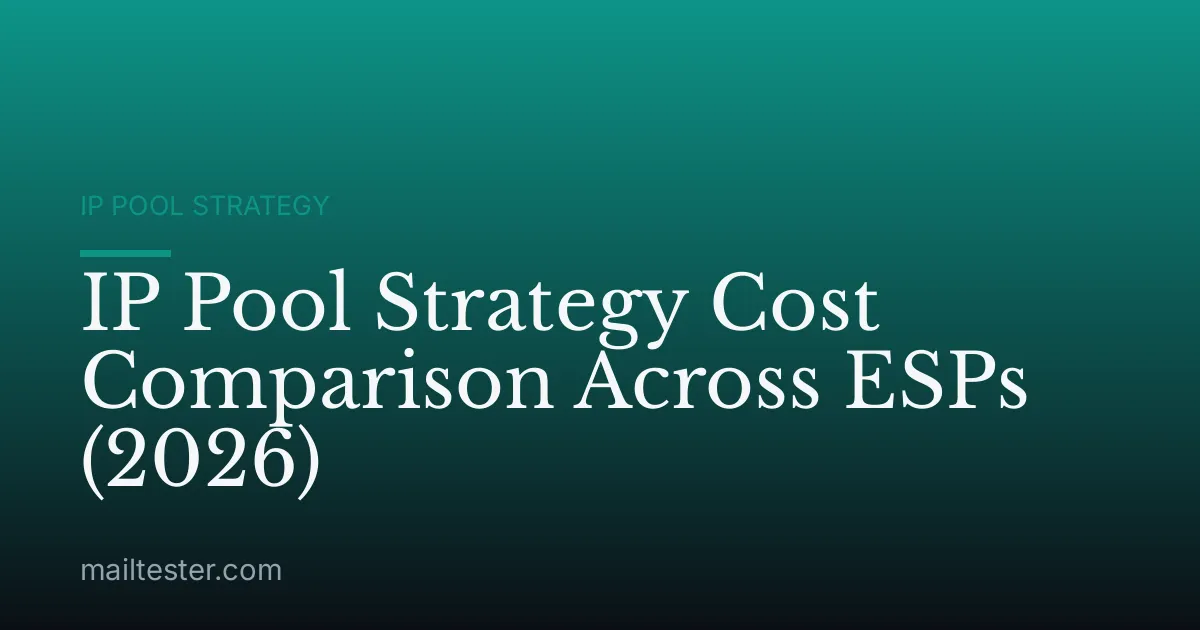 IP Pool Strategy Cost Comparison Across ESPs (2026)