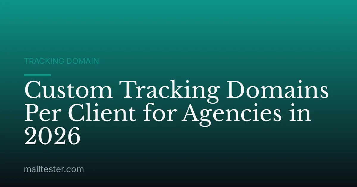 Custom Tracking Domains Per Client for Agencies in 2026
