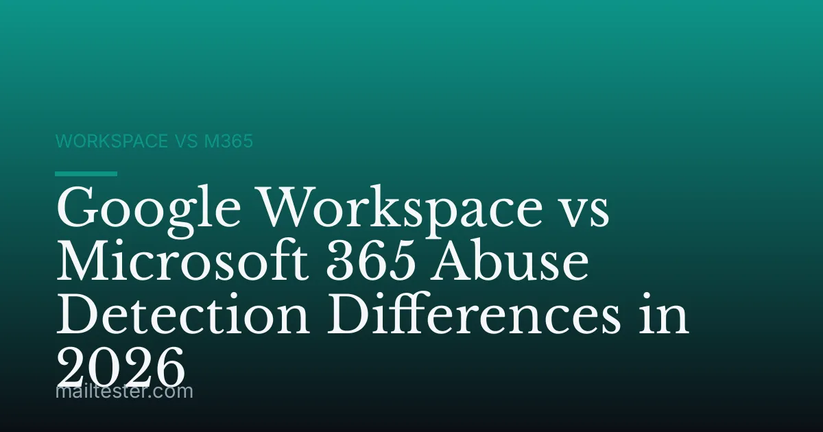 Google Workspace vs Microsoft 365 Abuse Detection Differences in 2026