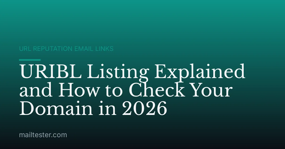 URIBL Listing Explained and How to Check Your Domain in 2026