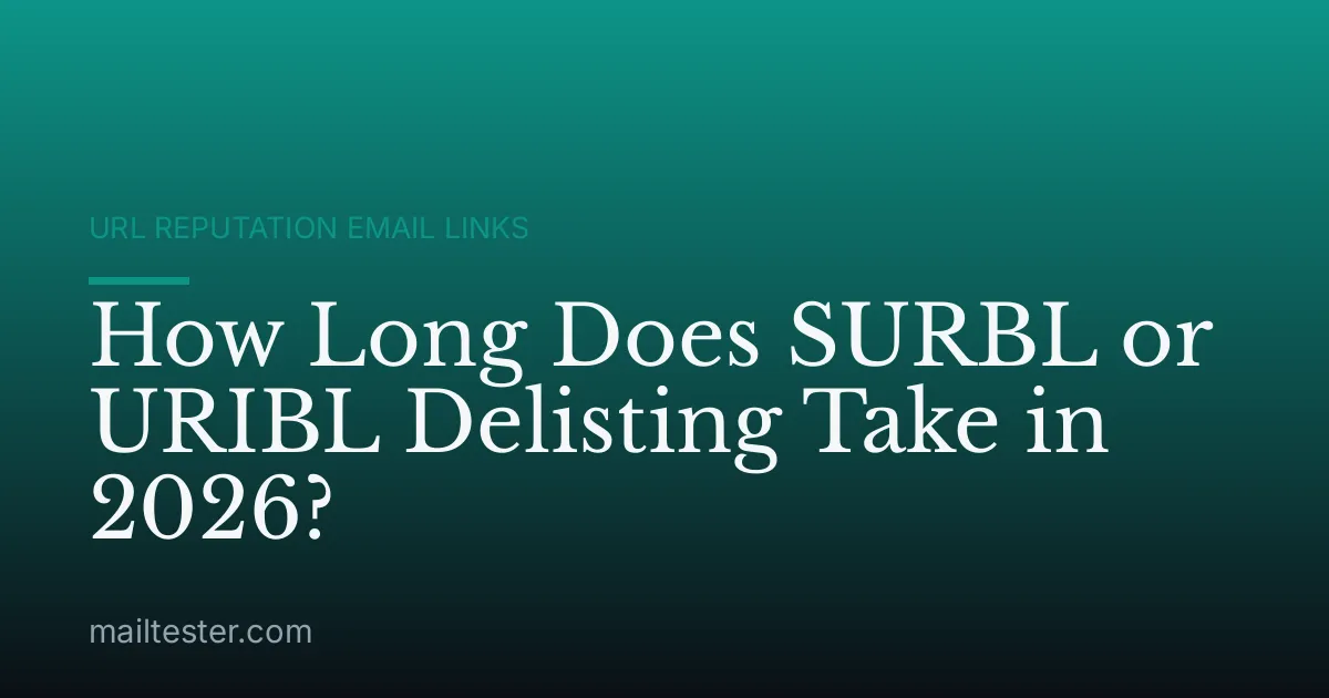 How Long Does SURBL or URIBL Delisting Take in 2026?