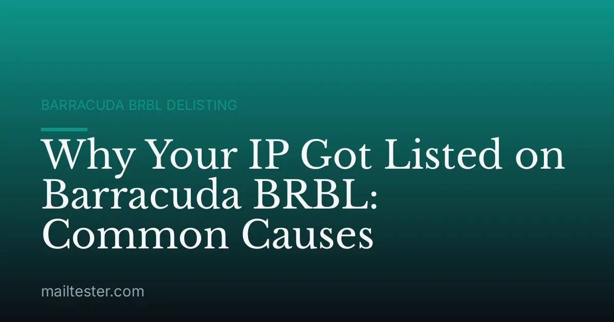 Why Your IP Got Listed on Barracuda BRBL: Common Causes