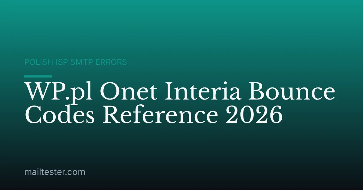 WP.pl Onet Interia Bounce Codes Reference 2026