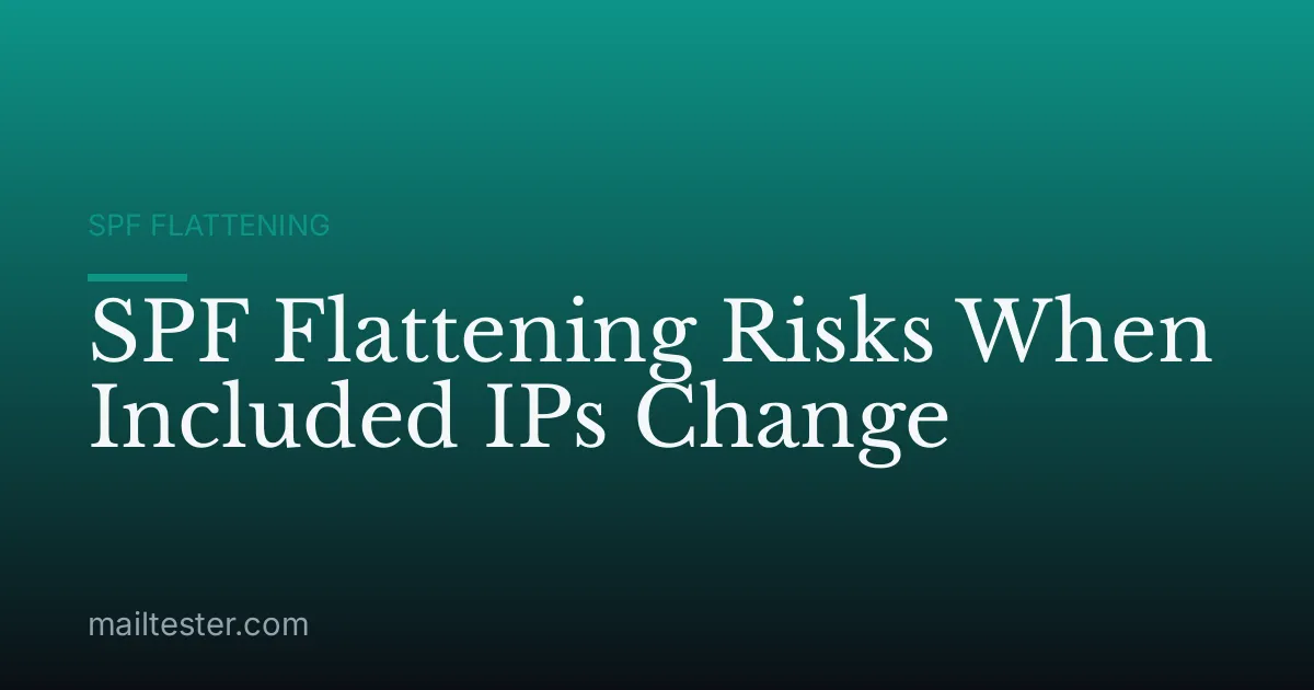 SPF Flattening Risks When Included IPs Change