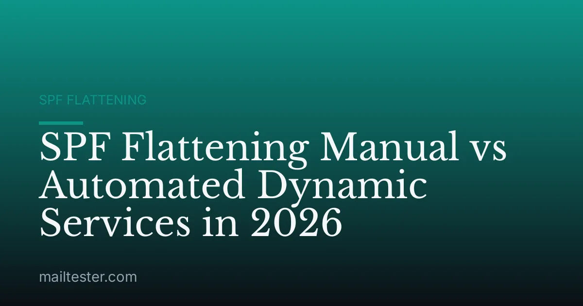SPF Flattening Manual vs Automated Dynamic Services in 2026