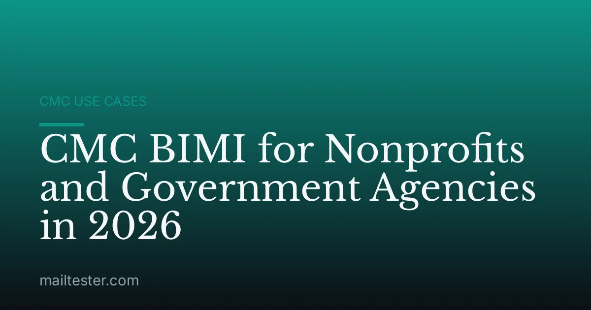 CMC BIMI for Nonprofits and Government Agencies in 2026