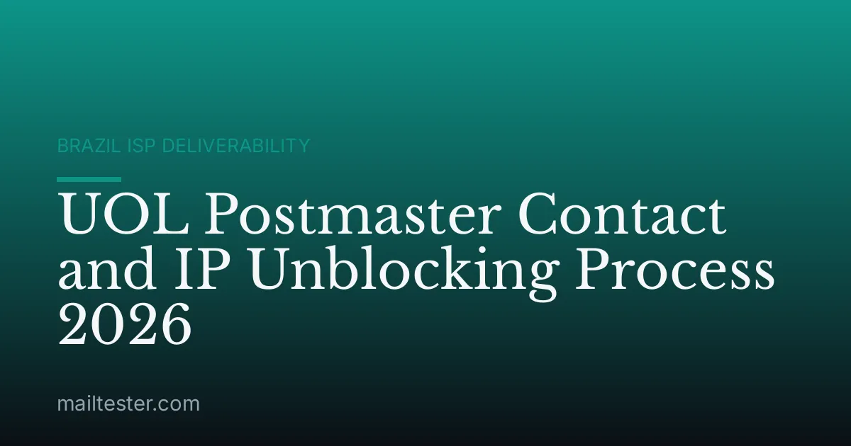 UOL Postmaster Contact and IP Unblocking Process 2026