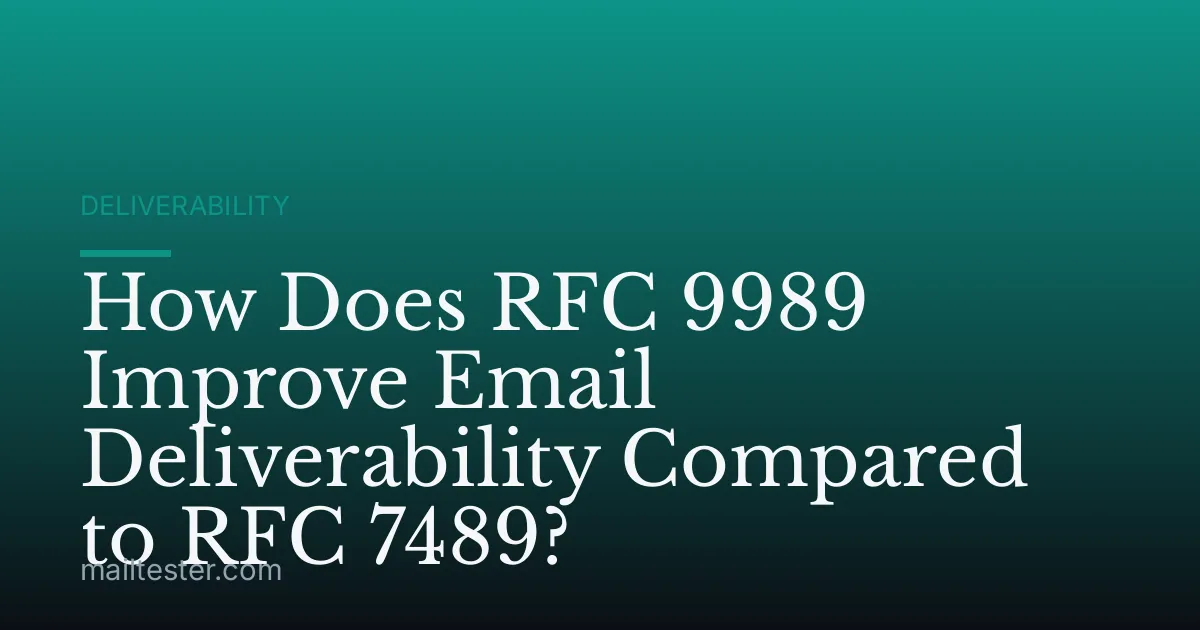 How Does RFC 9989 Improve Email Deliverability Compared to RFC 7489?
