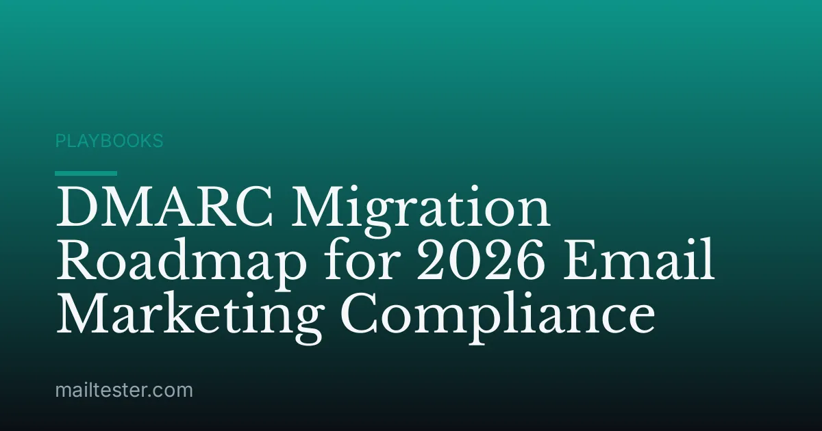 DMARC Migration Roadmap for 2026 Email Marketing Compliance