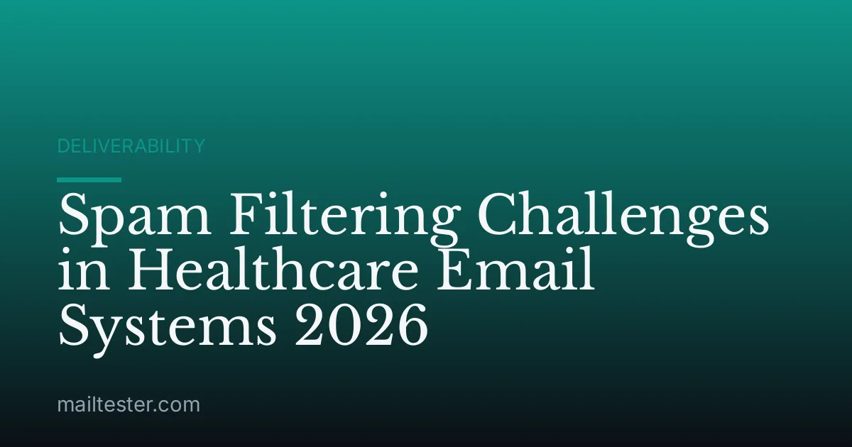 Spam Filtering Challenges in Healthcare Email Systems 2026