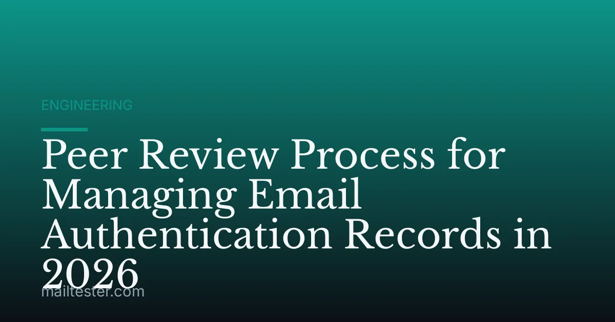 Peer Review Process for Managing Email Authentication Records in 2026