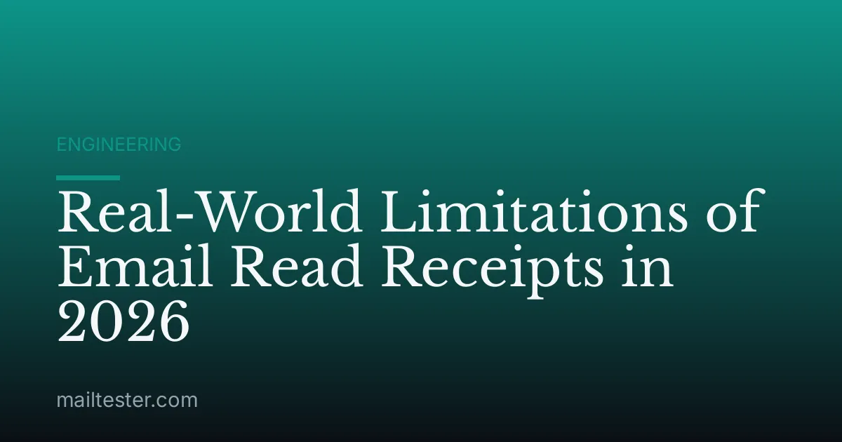 Real-World Limitations of Email Read Receipts in 2026
