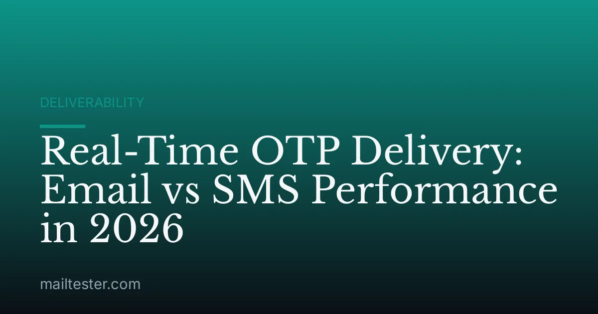 Real-Time OTP Delivery: Email vs SMS Performance in 2026