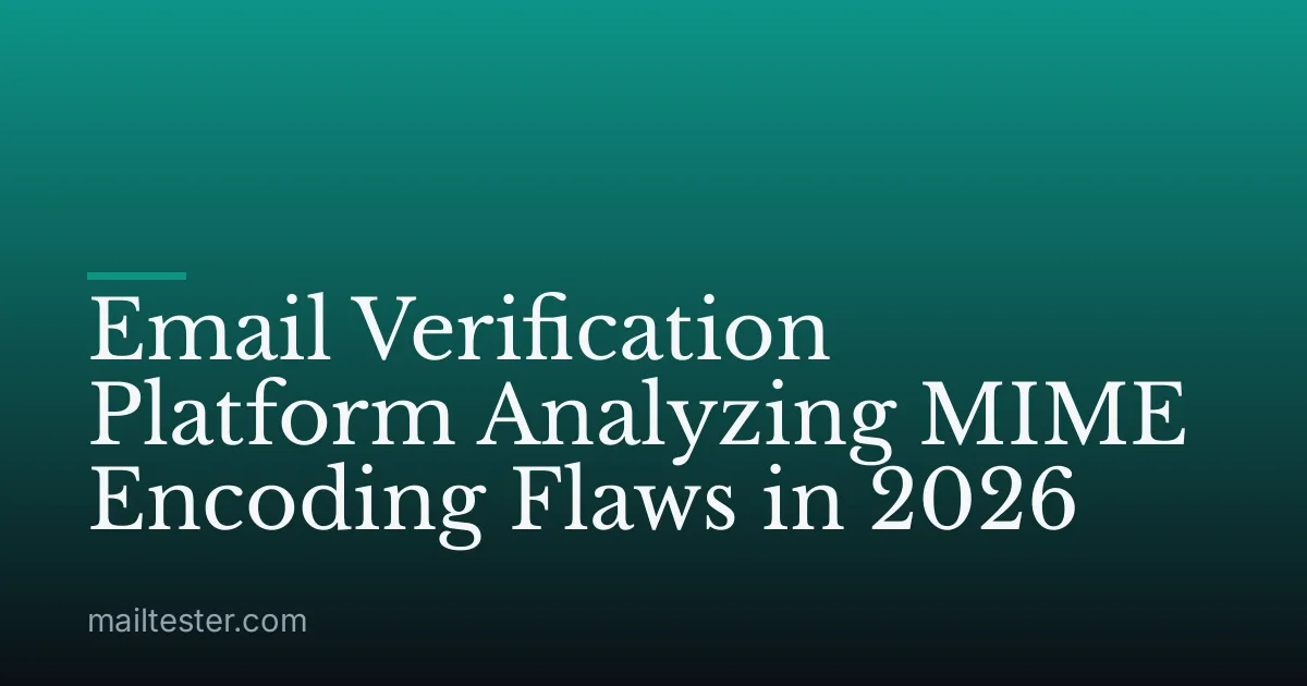 Email Verification Platform Analyzing MIME Encoding Flaws in 2026