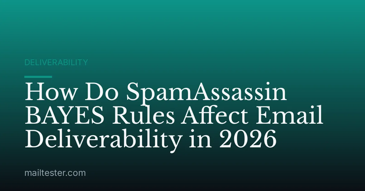 How Do SpamAssassin BAYES Rules Affect Email Deliverability in 2026