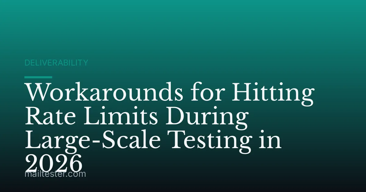 Workarounds for Hitting Rate Limits During Large-Scale Testing in 2026