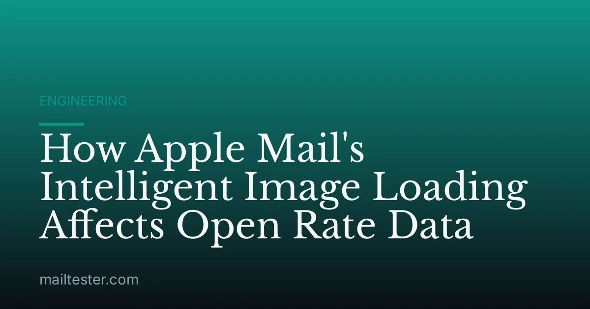 How Apple Mail's Intelligent Image Loading Affects Open Rate Data