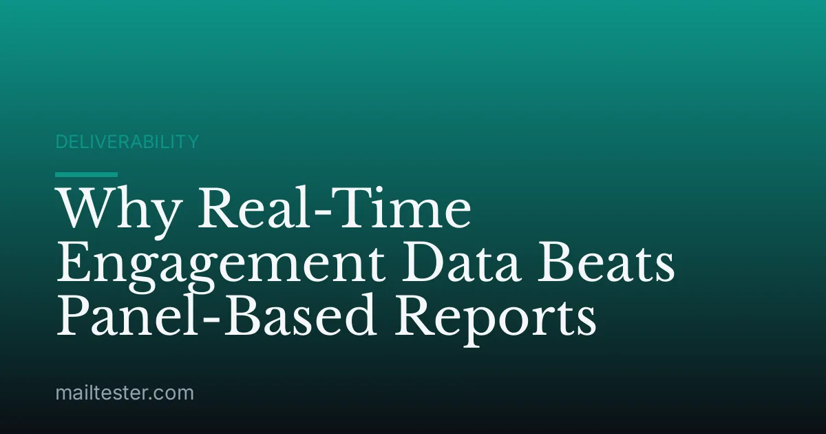 Why Real-Time Engagement Data Beats Panel-Based Reports