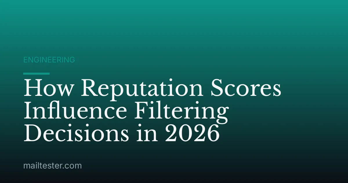 How Reputation Scores Influence Filtering Decisions in 2026