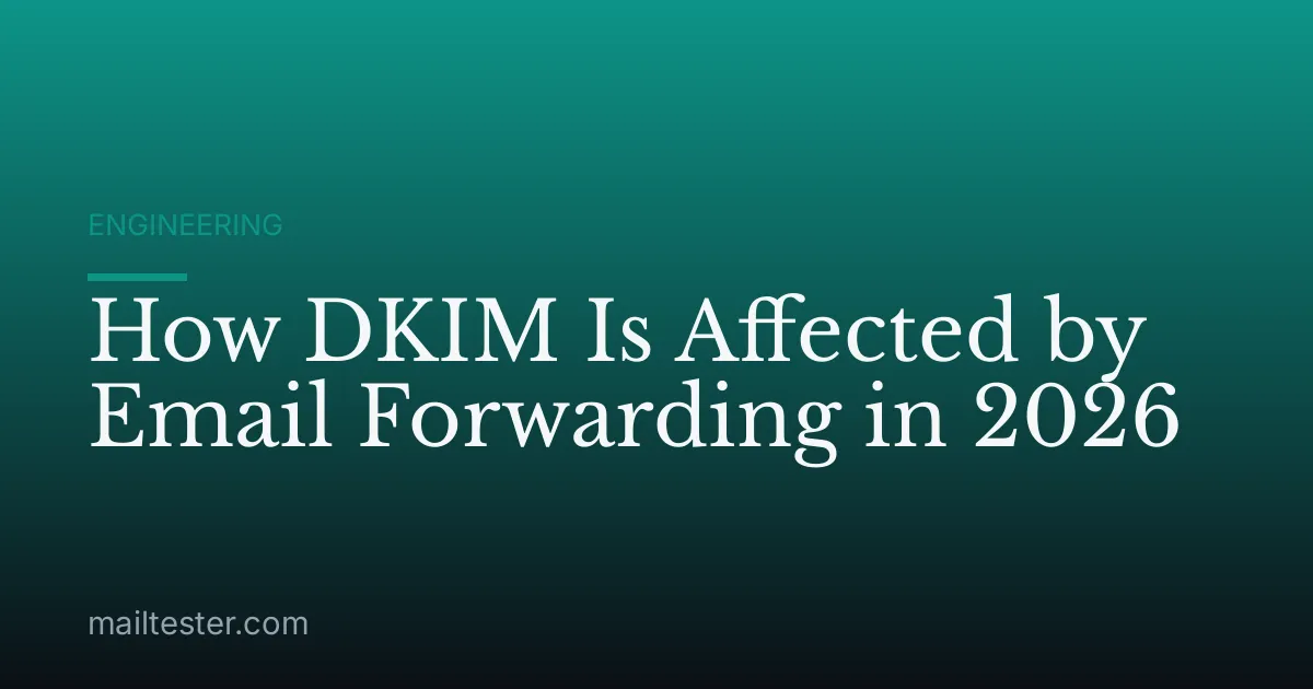 How DKIM Is Affected by Email Forwarding in 2026