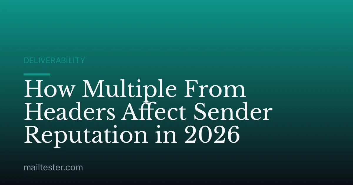 How Multiple From Headers Affect Sender Reputation in 2026