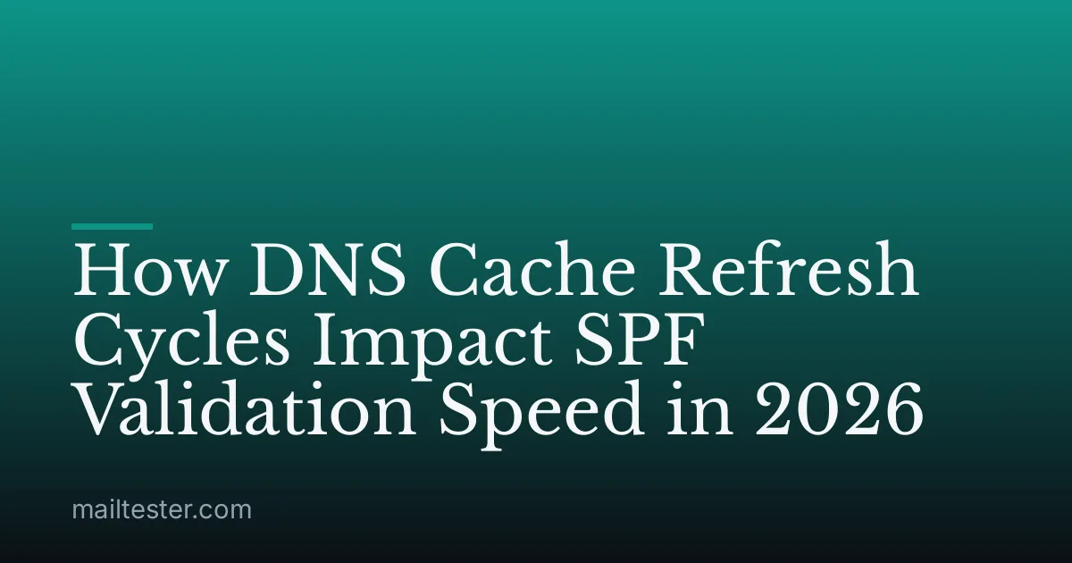 How DNS Cache Refresh Cycles Impact SPF Validation Speed in 2026