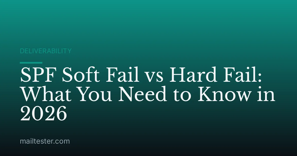 SPF Soft Fail vs Hard Fail: What You Need to Know in 2026