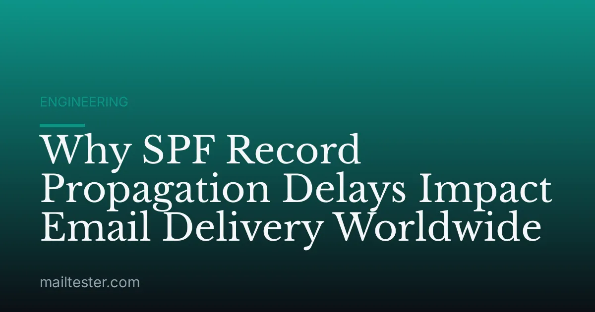 Why SPF Record Propagation Delays Impact Email Delivery Worldwide