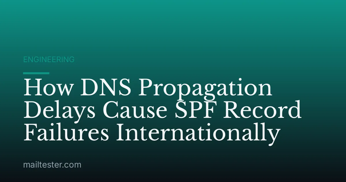 How DNS Propagation Delays Cause SPF Record Failures Internationally