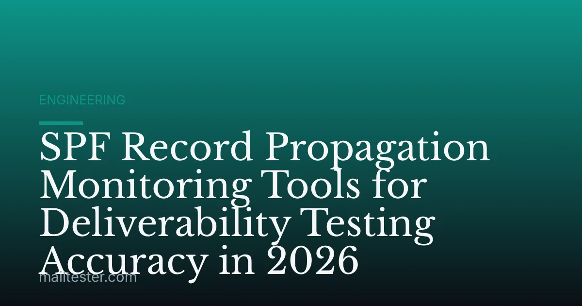 SPF Record Propagation Monitoring Tools for Deliverability Testing Accuracy in 2026