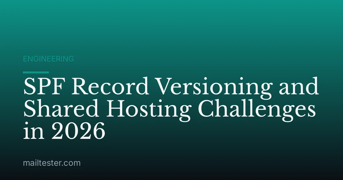 SPF Record Versioning and Shared Hosting Challenges in 2026