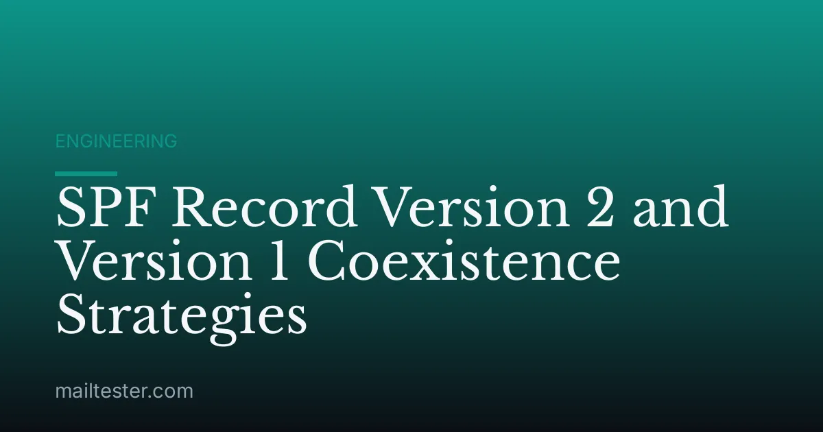 SPF Record Version 2 and Version 1 Coexistence Strategies