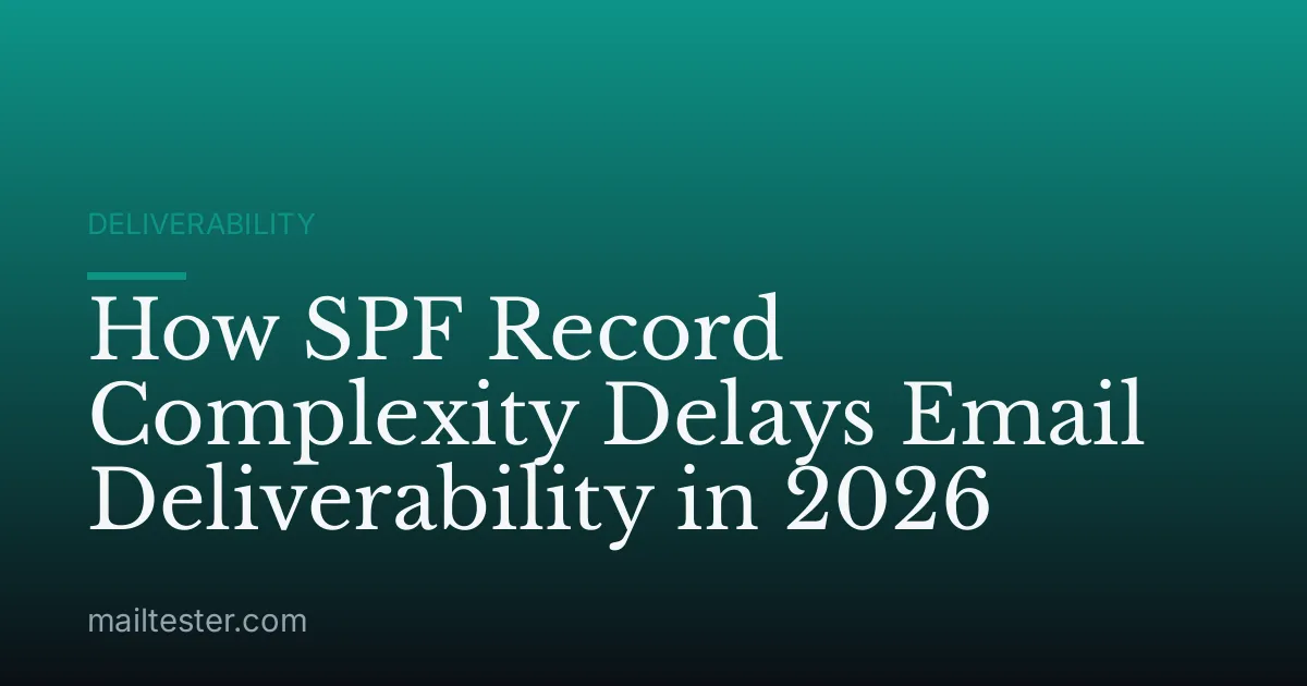 How SPF Record Complexity Delays Email Deliverability in 2026