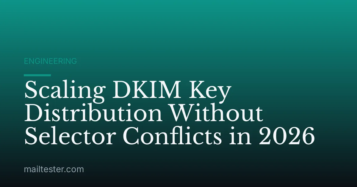 Scaling DKIM Key Distribution Without Selector Conflicts in 2026