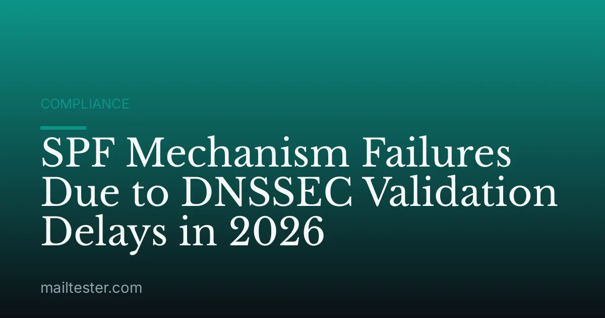 SPF Mechanism Failures Due to DNSSEC Validation Delays in 2026