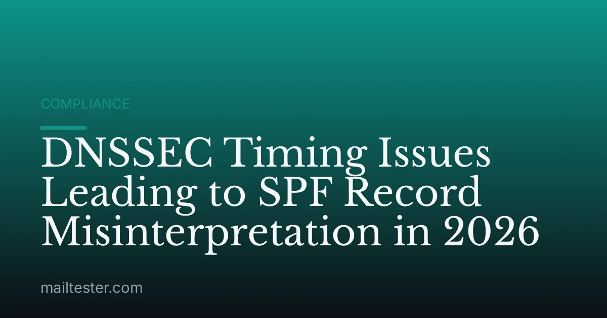 DNSSEC Timing Issues Leading to SPF Record Misinterpretation in 2026