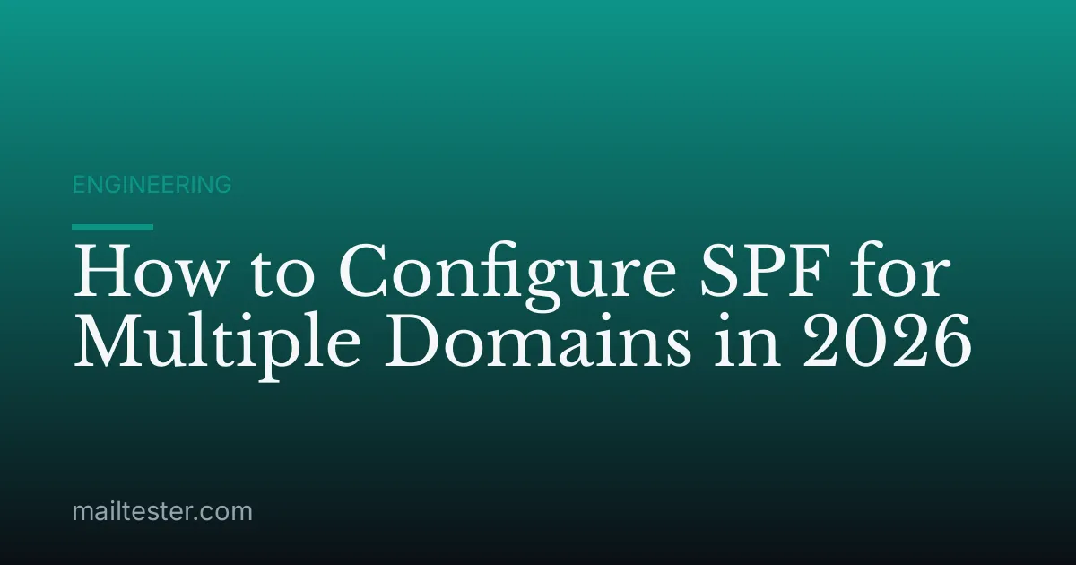 How to Configure SPF for Multiple Domains in 2026