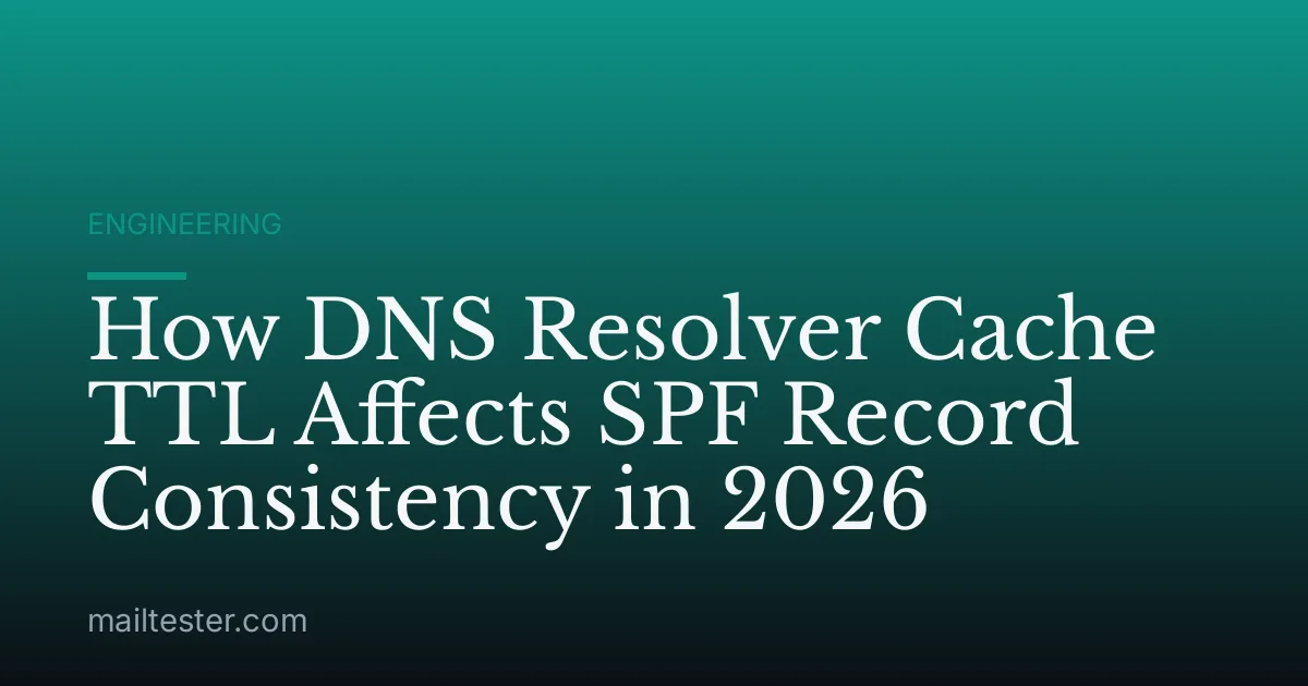 How DNS Resolver Cache TTL Affects SPF Record Consistency in 2026