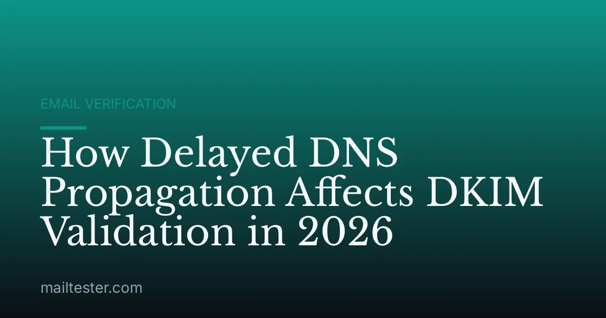 How Delayed DNS Propagation Affects DKIM Validation in 2026